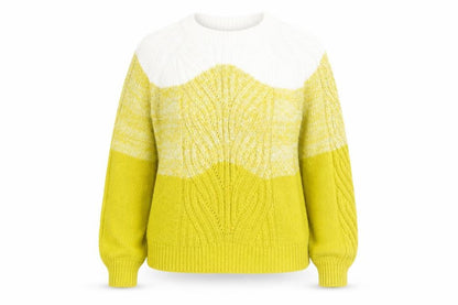 VILA Women's Multicolour Cable Knit Jumper, Size L