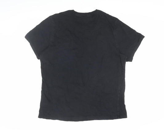 Nike Men's Black Large Sports T-Shirt with Logo