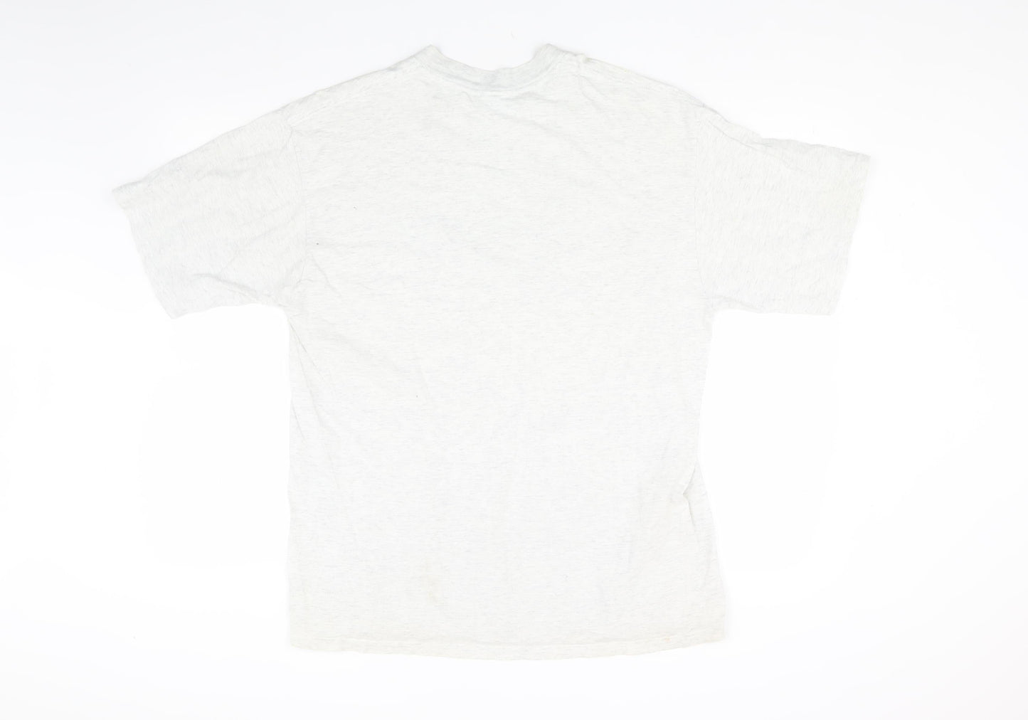 Reebok Men's Grey Crew Neck Vintage T-Shirt, Size L