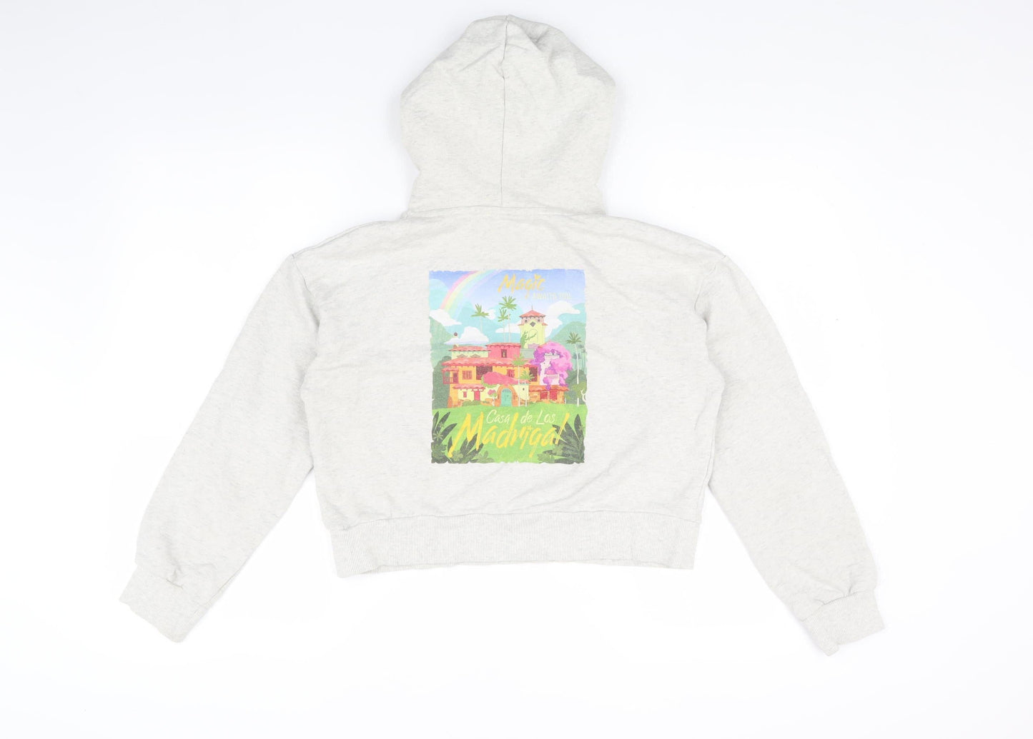 Disney Girls White Encanto Hoodie XS Pullover Graphic Print