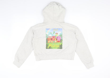 Disney Girls White Encanto Hoodie XS Pullover Graphic Print