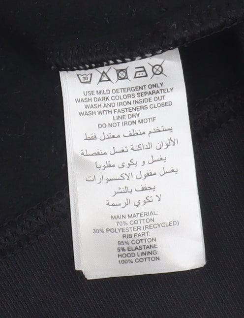 Adidas Women's Black Full Zip Hoodie Size 8