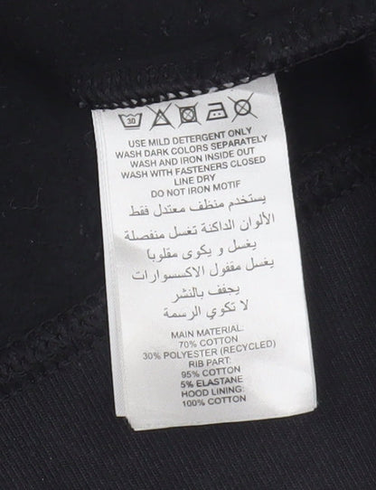 Adidas Women's Black Full Zip Hoodie Size 8