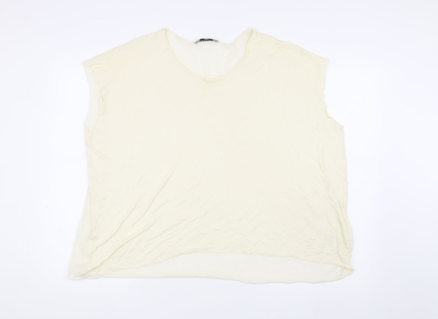 AllSaints Women's Ivory V-Neck Relaxed T-Shirt