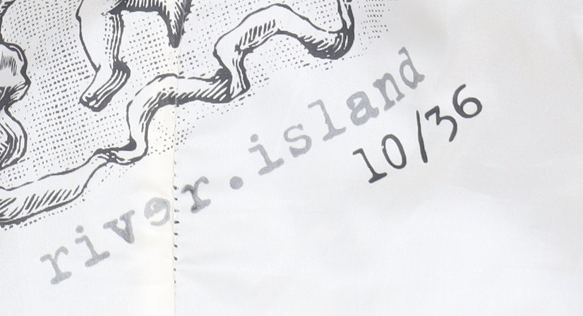 River Island Women's Black Pinstripe Blazer Size 10