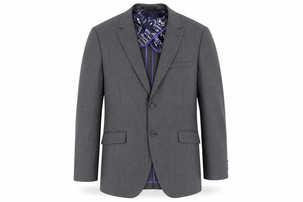 Mens UK Size 40 Ted Baker Regular Grey Suit Jacket