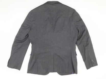 Mens UK Size 40 Ted Baker Regular Grey Suit Jacket