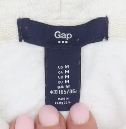 Gap Women's Beige Full Zip Hoodie M