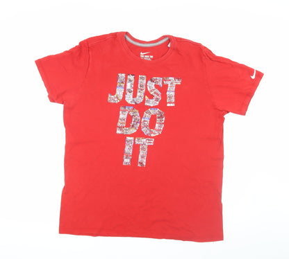 Nike Men’s Red Graphic Print T-Shirt L