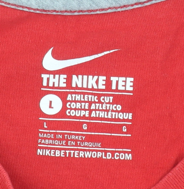 Nike Men’s Red Graphic Print T-Shirt L