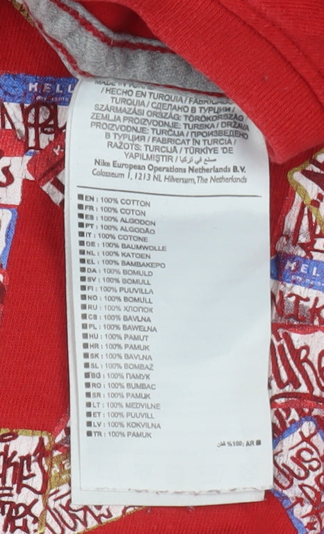 Nike Men’s Red Graphic Print T-Shirt L