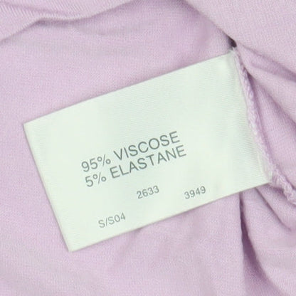 Womens UK Size M Jumper Purple Basic T-Shirt