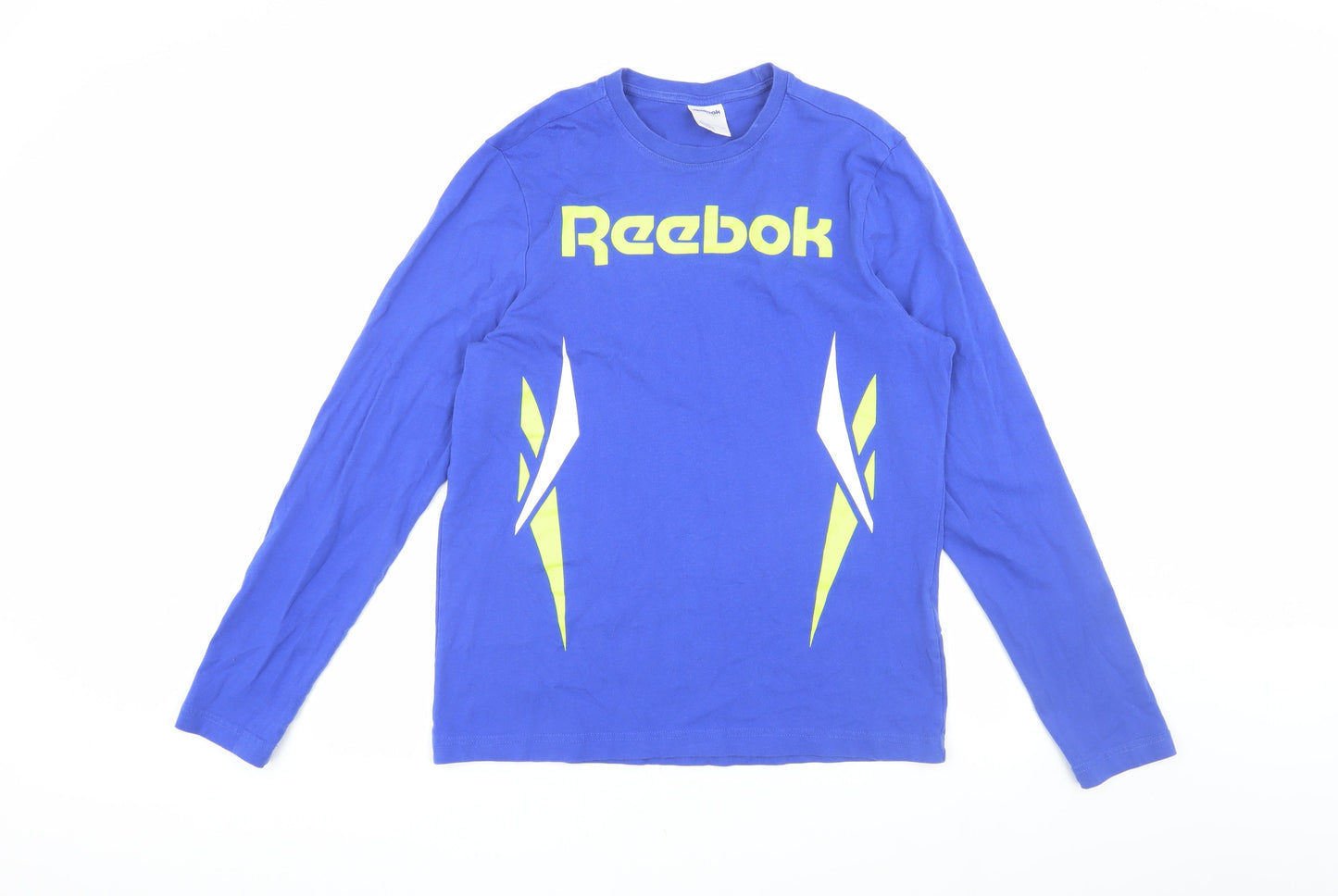 Reebok Men’s Blue XS Graphic Long Sleeve T-Shirt