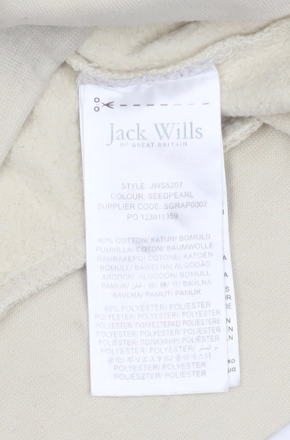 Teens UK Size 16 Jack Wills Beige Pullover Hoodie