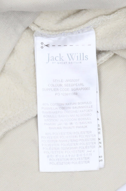 Teens UK Size 16 Jack Wills Beige Pullover Hoodie