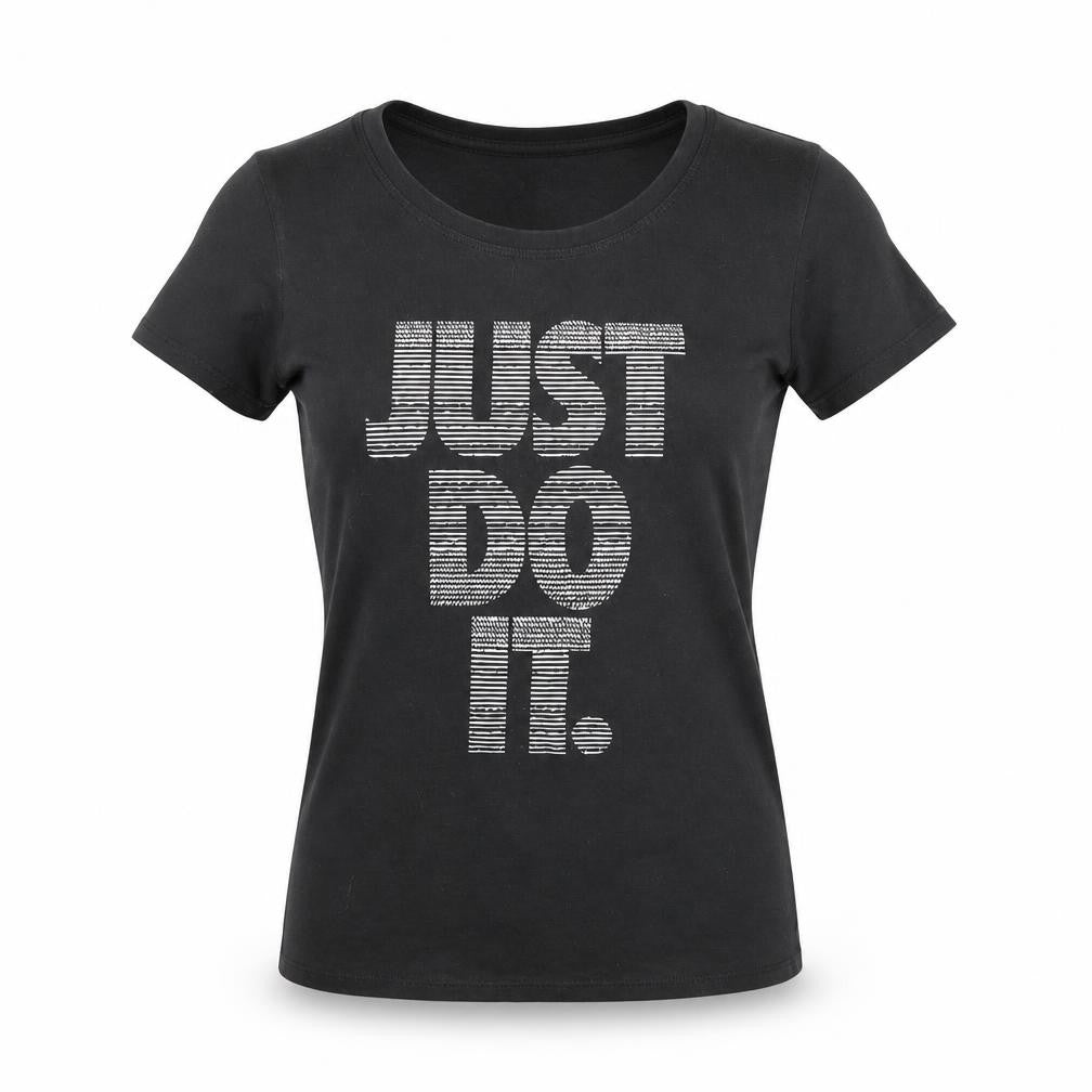 Womens UK Size S Nike Black Basic T-Shirt