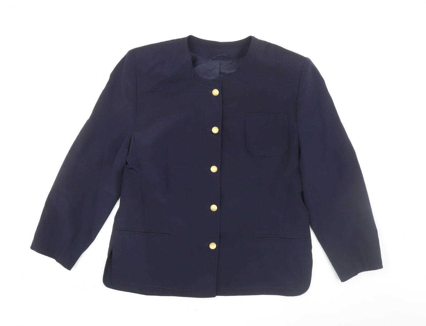 Jacques Vert Women's Navy Jacket, Lined, Size M