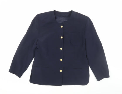 Jacques Vert Women's Navy Jacket, Lined, Size M