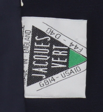 Jacques Vert Women's Navy Jacket, Lined, Size M