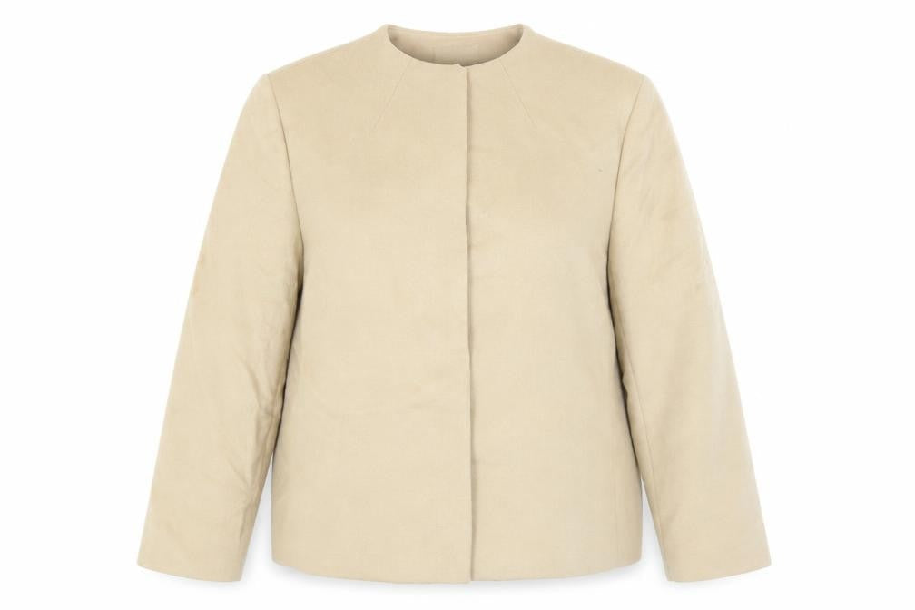 Womens UK Size 16 Marks and Spencer Beige Basic Jacket