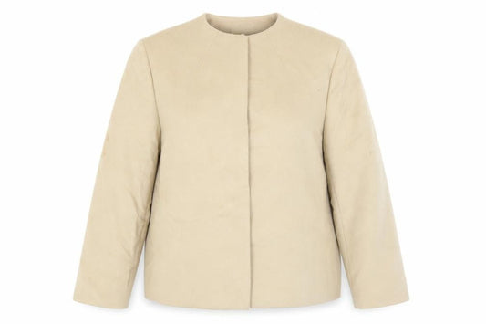 Womens UK Size 16 Marks and Spencer Beige Basic Jacket