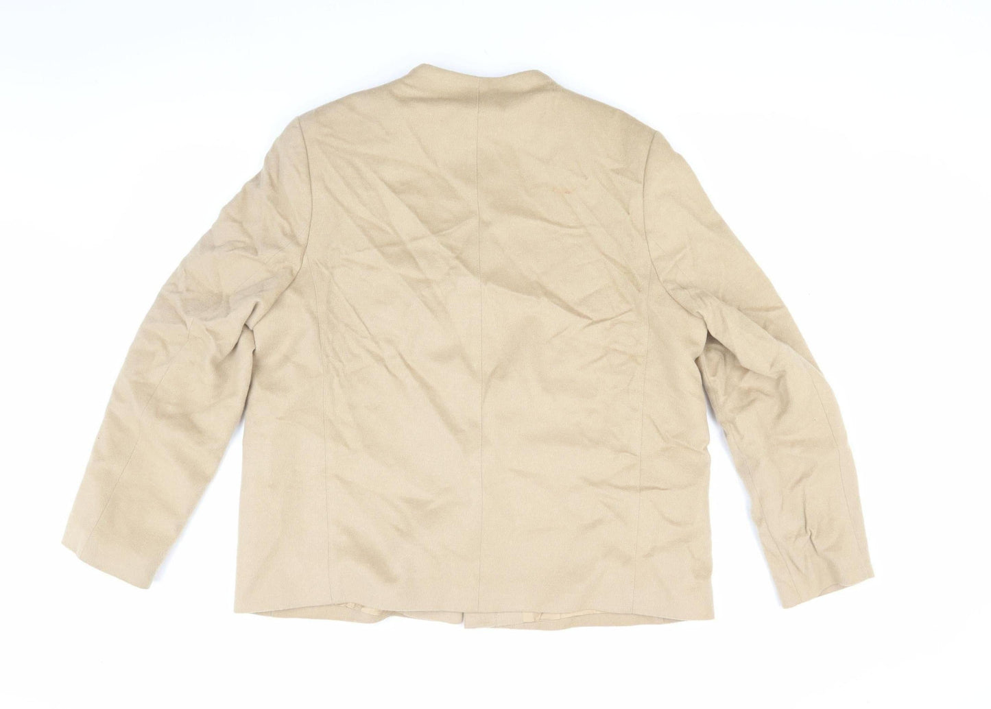 Womens UK Size 16 Marks and Spencer Beige Basic Jacket
