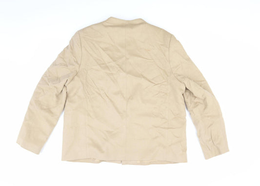 Womens UK Size 16 Marks and Spencer Beige Basic Jacket