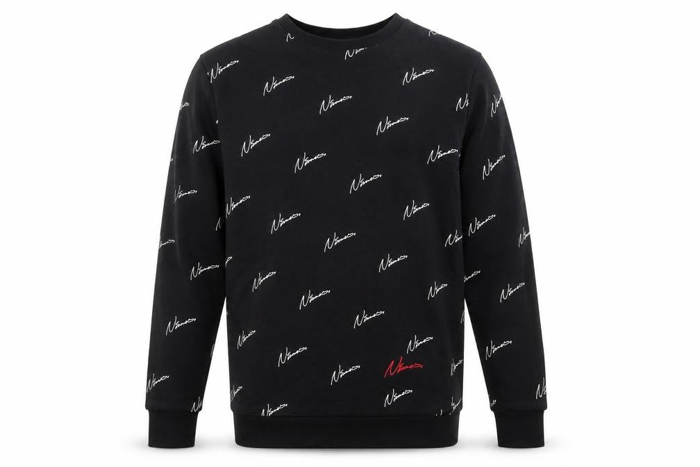 Mens UK Size S Nimes Black Pullover Sweatshirt