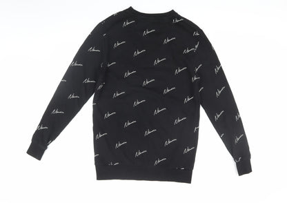 Mens UK Size S Nimes Black Pullover Sweatshirt