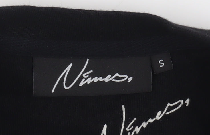 Mens UK Size S Nimes Black Pullover Sweatshirt