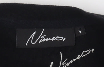 Mens UK Size S Nimes Black Pullover Sweatshirt