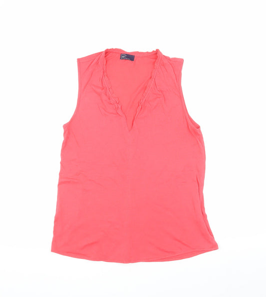 Gap Women's Red Sleeveless Tank, Size S, Casual Wear