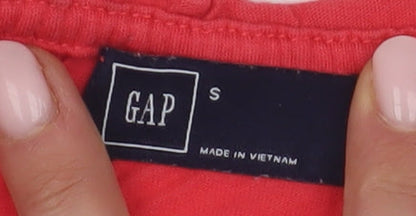 Gap Women's Red Sleeveless Tank, Size S, Casual Wear