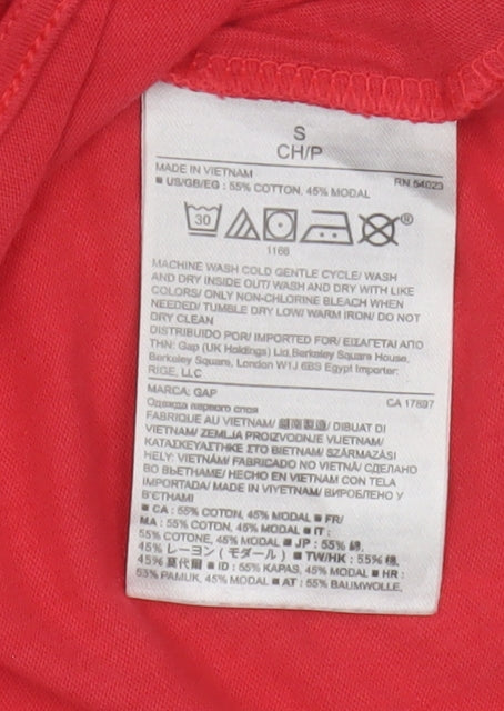 Gap Women's Red Sleeveless Tank, Size S, Casual Wear