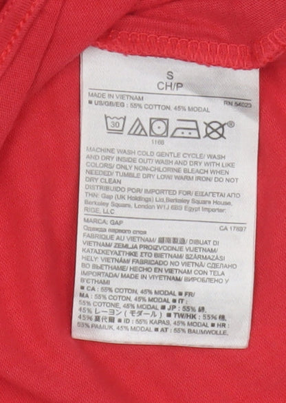 Gap Women's Red Sleeveless Tank, Size S, Casual Wear