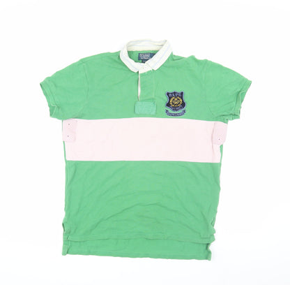 Ralph Lauren Men's Green Polo Shirt, Medium, Collared