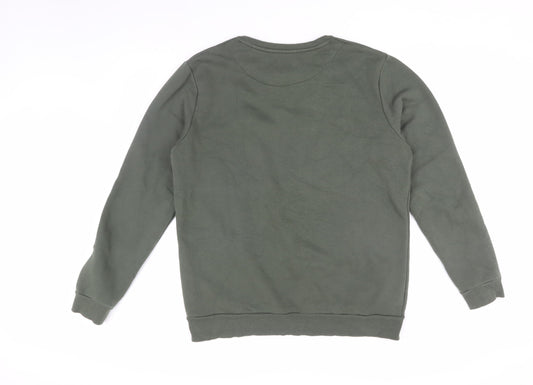 Superman Men's Green Pullover Sweatshirt L