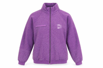 Puma Women's Purple Fleece Jacket, Size M, Casual Style