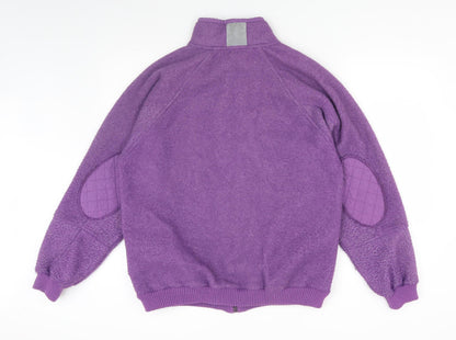Puma Women's Purple Fleece Jacket, Size M, Casual Style
