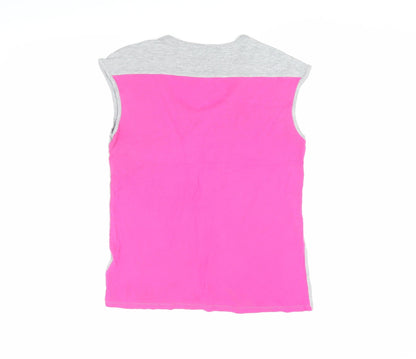 Gap Women's Grey Sleeveless Scoop Neck Tank Top, Size S