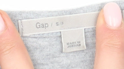 Gap Women's Grey Sleeveless Scoop Neck Tank Top, Size S