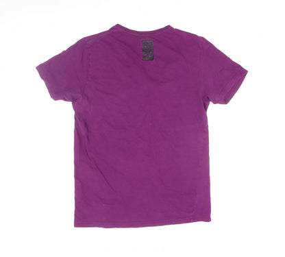 Twisted Soul Men's Purple Graphic T-Shirt L