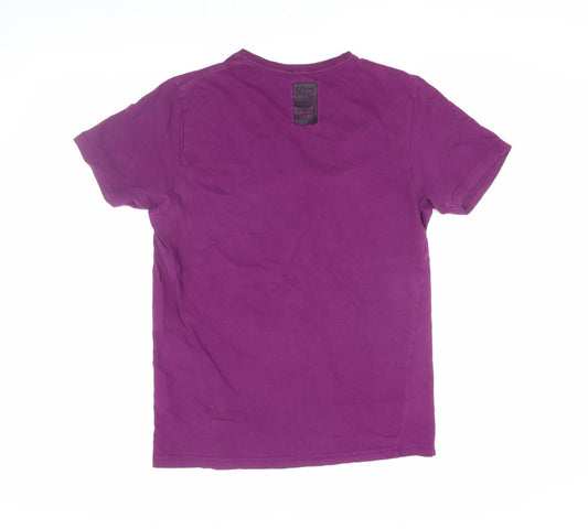 Twisted Soul Men's Purple Graphic T-Shirt L