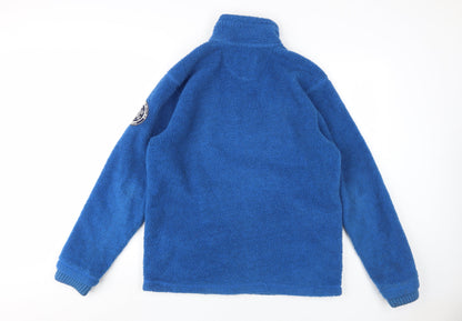 Mens UK Size M Marks and Spencer Blue 1/2 Zip Sweatshirt