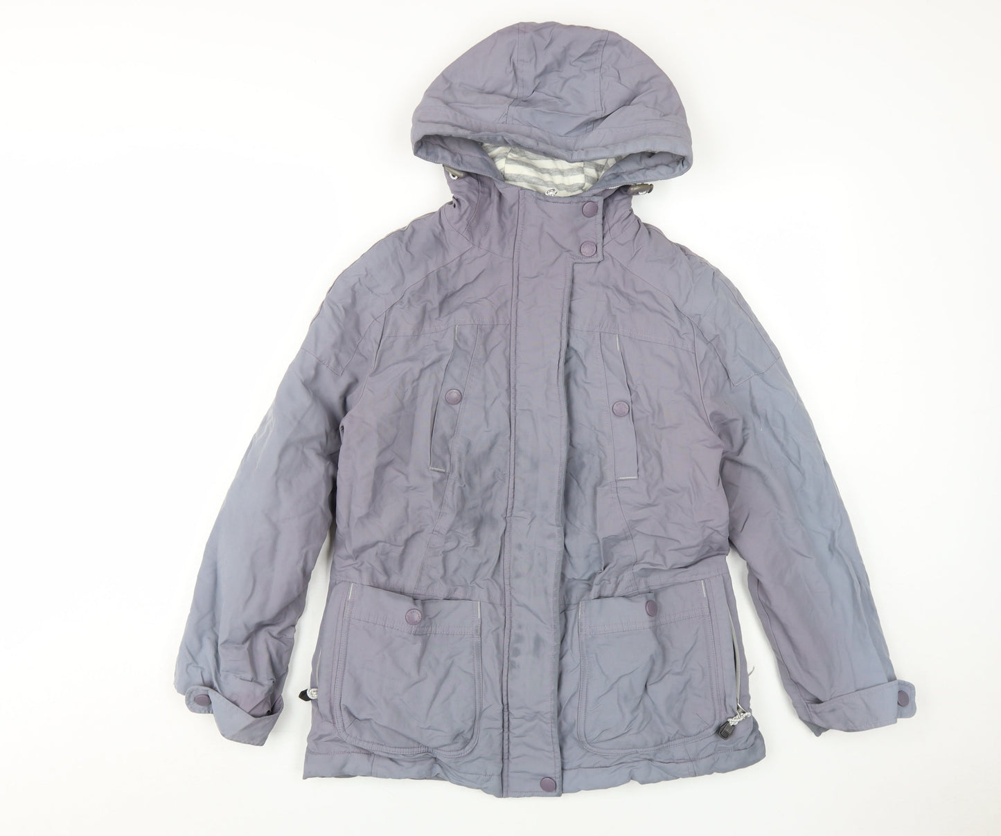 Womens UK Size 10 Marks and Spencer Purple Puffer Jacket