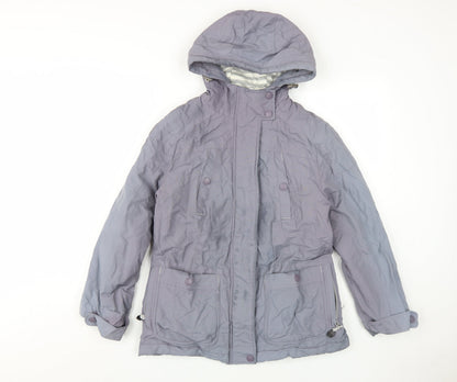 Womens UK Size 10 Marks and Spencer Purple Puffer Jacket