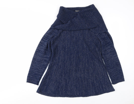 Womens UK Size 14 Marks and Spencer Blue Pullover Jumper