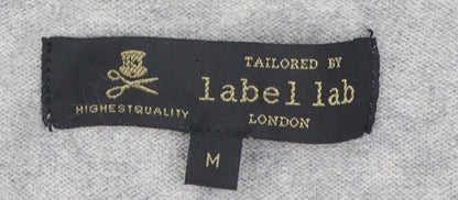 Label Lab Men's Grey Cotton Wool Pullover Jumper M