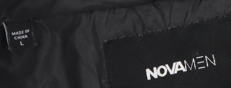Mens UK Size L Nova Men Black Puffer Jacket