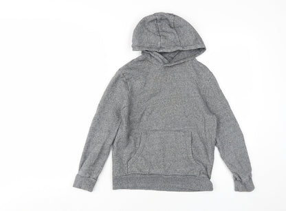 Marks and Spencer Boys Grey Pullover Hoodie 9-10 Years